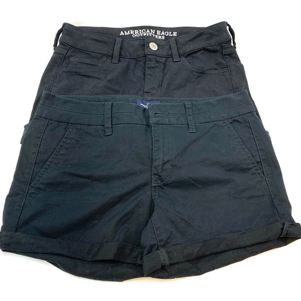 Two pairs of American Eagle Midi shorts